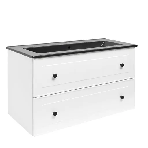 Kúpeľňová skrinka s umývadlom Naturel Forli 100x53x46 cm biela lesk FORLI100BIUC