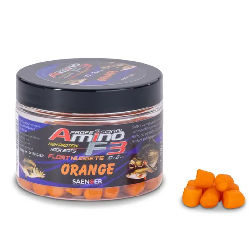 Saenger pávajúce nugetky amino f-3 mini 8x6 mm 50 g -  pomaranč