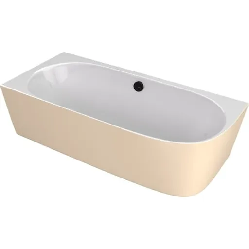 Polysan Sussi voľne stojaca vaňa 160x70 cm liaty mramor ľavá biela/béžová bílá/béžová 90191L.82