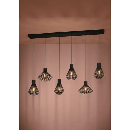 Závesné osvetlenie Eglo BASIDANO čierna 390126