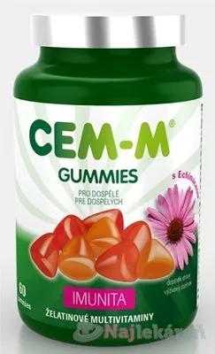 SALUTEM Pharma CEM-M Gummies pro dospělé IMUNITA 60 želatínových tabliet