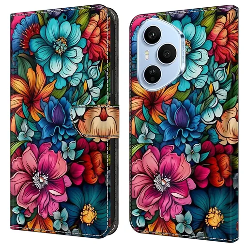 ART Peňaženkový kryt pre Honor 400 Pro 5G FLOWERS