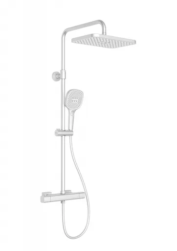 KFA - Dažďová hlavica Malaga s termostatickou sprchou, nástenná, biela 5756-910-44