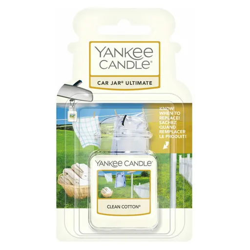YANKEE CANDLE Luxusná visačka do auta Clean Cotton 1 ks