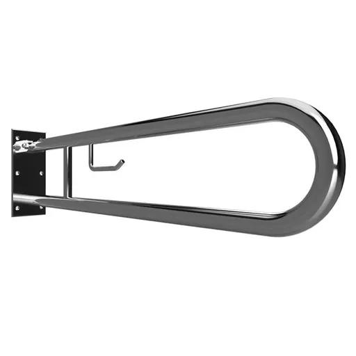 Bemeta Help madlo sklopné, s držiakom toal.pap.nehrdzavejúca oceľ 301406321