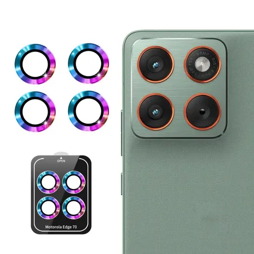 ENKAY ALU Sklo pre fotoaparát Motorola Edge 70 COLORFUL