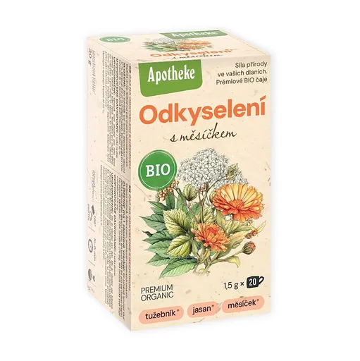 APOTHEKE Odkyslenie s nechtíkom čaj BIO 20 sáčkov