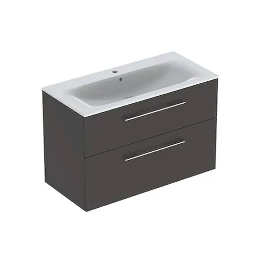 Geberit Selnova kúpeľňová skrinka s umývadlom 100x50,2x65,2 cm v dekore láva mat 501.245.00.1