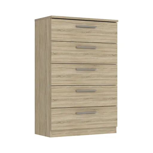 Komoda 5 zásuviek SURREY dub Sonoma