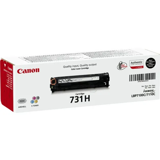 CANON 731H BK - originálny toner, čierny, 2400 strán