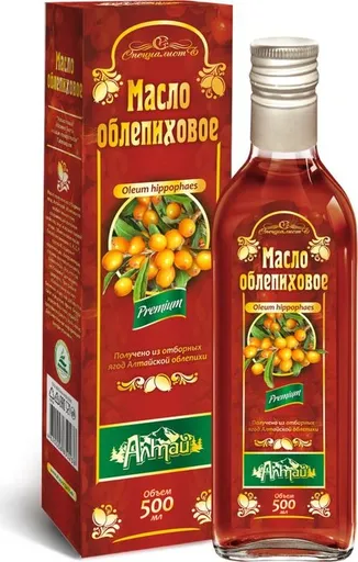 Rakytníkový olej, za studena lisovaný, panenský - Specialist Objem: 500 ml