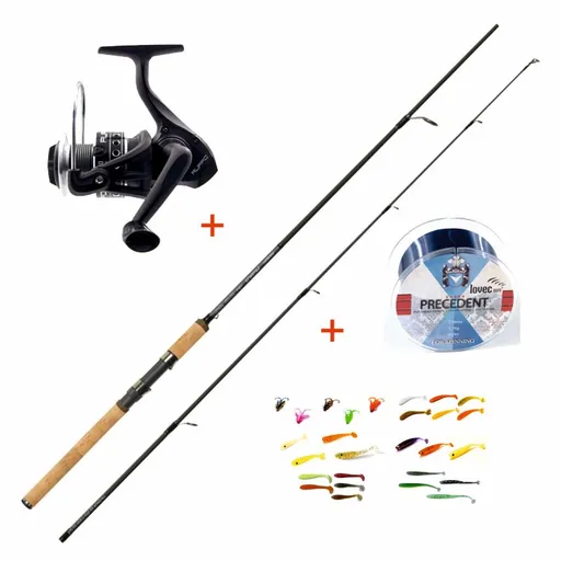 Mistrall prút lamberta xr spin 2,7 m 10-30 g + naviak + vlasec + gumové nástrahy