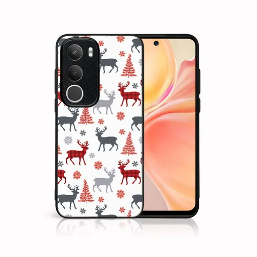 MY ART Kryt s vianočným dizajnom Vivo Y19s DEER (068)