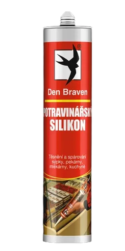 DEN BRAVEN - Potravinársky silikón 310 ml transparentná
