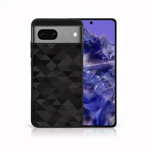 MY ART Ochranný kryt pre Google Pixel 8a BLACK TRIANGLES (232)