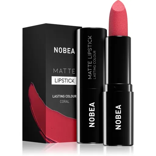 NOBEA Day-to-Day Matte Lipstick matný rúž odtieň Coral #M17 3 g