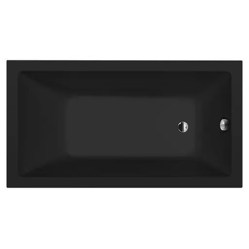 Polysan Noemi obdĺžniková vaňa 160x80 cm akrylát ľavá aj pravá čierna matná 71722.21