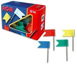Špendlíky Ron 434 mapové zástavku farebné 25ks