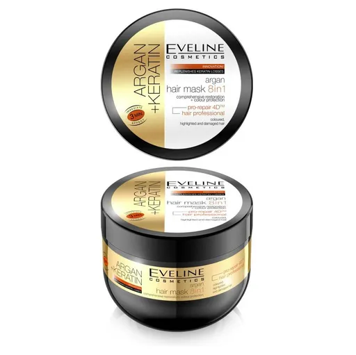 EVELINE Argan+Keratin Maska na vlasy 300 ml