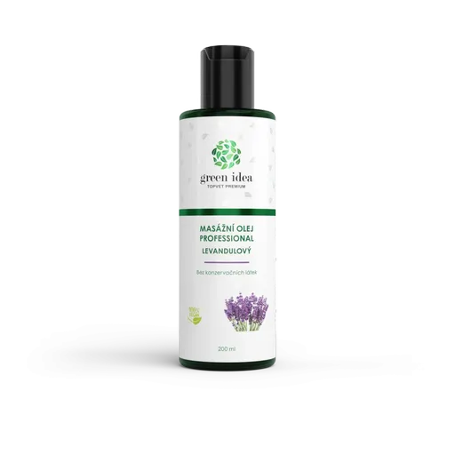 Levanduľový masážny olej 200 ml – Green idea
