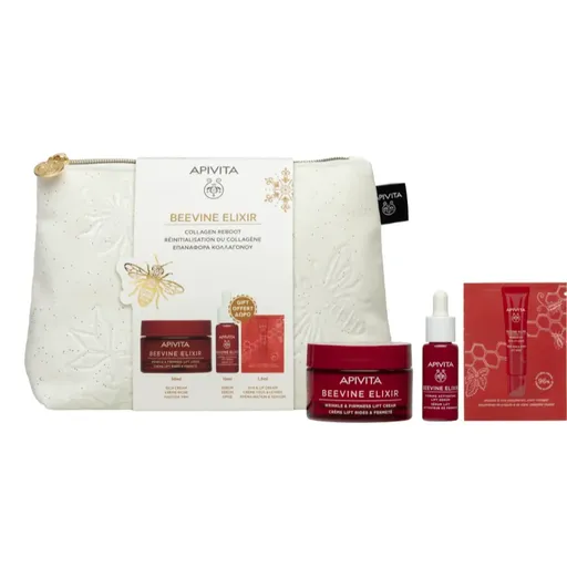 Apivita Beevine Elixir Gift Pouch (with Rich Cream) vianočná darčeková sada pre spevnenie pleti