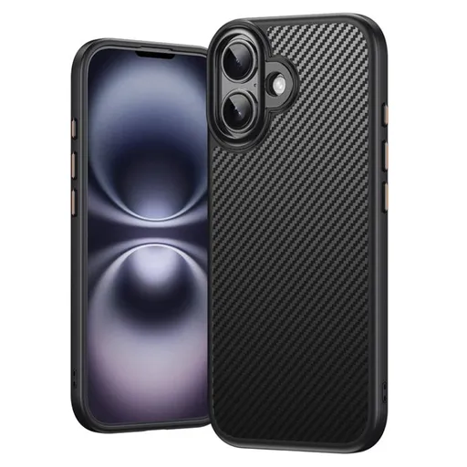 PROTEMIO KEVLAR Ochranný kryt s MagSafe pre Apple iPhone 17 čierny