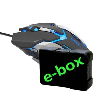 E-blue Auroza Gaming Myš drôtová, čierna, 4000DPI, e-box