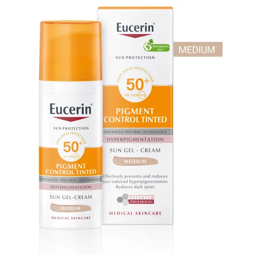 EUCERIN Sun Pigment Control tónovacia emulzia SPF50+ Medium 50ml