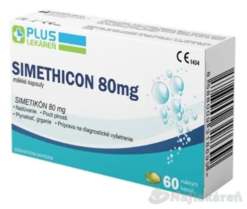 Plus Lekáreň Simethicon 80 mg 60 kapsúl