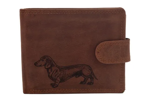 Pánska peňaženka MERCUCIO svetlohnedá vzor 55 jazvečík 2911906