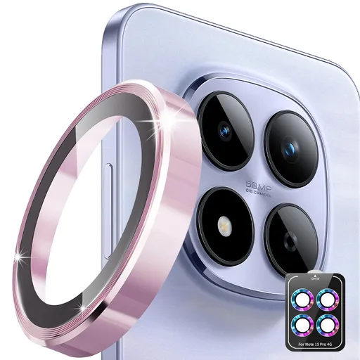 ENKAY ALU Sklo pre fotoaparát Xiaomi Redmi Note 15 Pro PINK