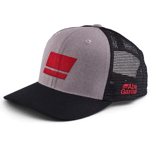Abu garcia šiltovka flag trucker cap grey black
