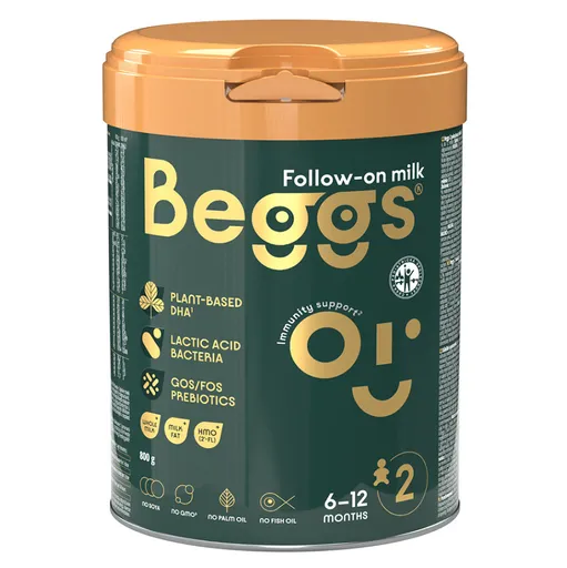 BEGGS 2 Následná mliečna dojčenská výživa od 6 - 12 mesiacov 800 g