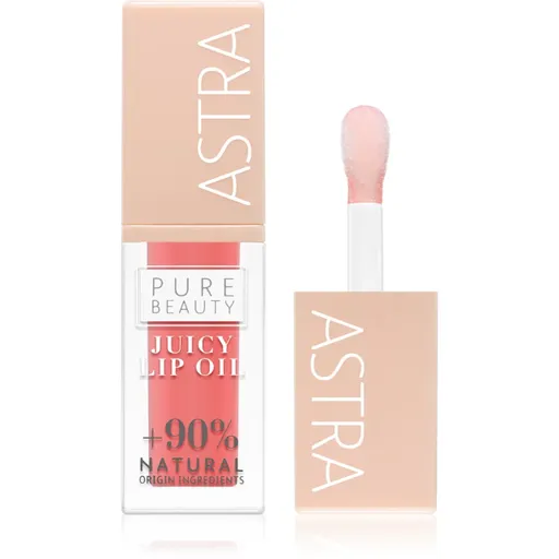 Astra Make-up Pure Beauty Juicy Lip Oil vyživujúci lesk na pery odtieň 01 Peach 5 ml