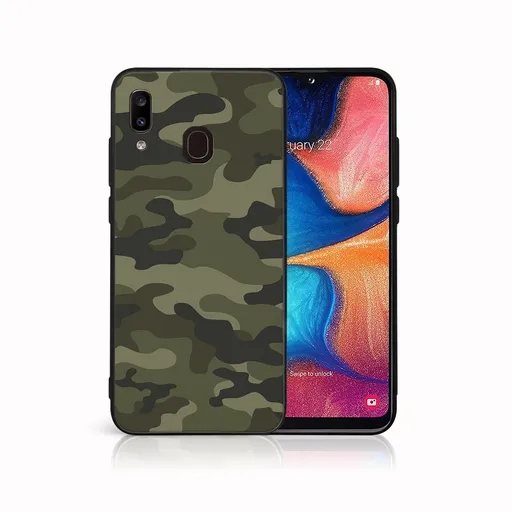MY ART Ochranný obal pre Samsung Galaxy A20e GREEN CAMO (235)