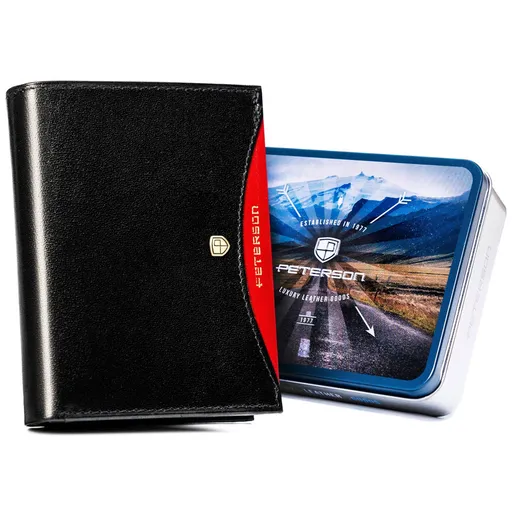 Vertikálna, stredná pánska peňaženka bez vonkajšej spony - Peterson