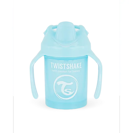 Twistshake Učiaci netečúci hrnček 230 ml, modrá