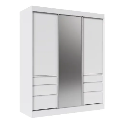 ArtAdrk Šatníková skriňa HAIDAR  | biela 180 cm