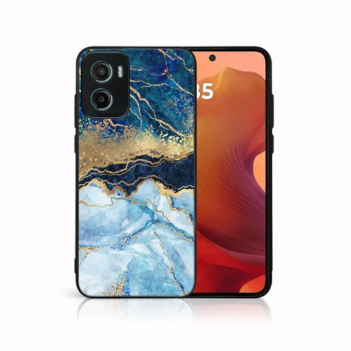 MY ART Ochranný kryt pre Motorola Moto G05 / Moto E15 BLUE MARBLE (141)