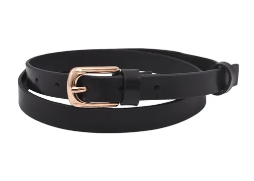 Kožený dámsky opasok 722-20-17 čierny pracka Berta Gold