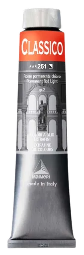 MAIMERI CLASSICO - Extra jemné olejové farby 251 - permanent red light, 0,2 L