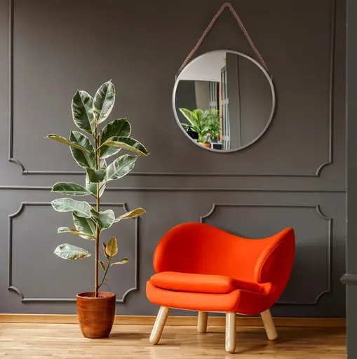 ArtPodlas Zrkadlo TUTUM KLMH-0410S-1 | sivá 40 cm