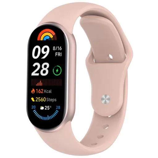 BUTTERFLY Vymeniteľný remienok pre Xiaomi Smart Band 10 / 9 / 8 svetloružový