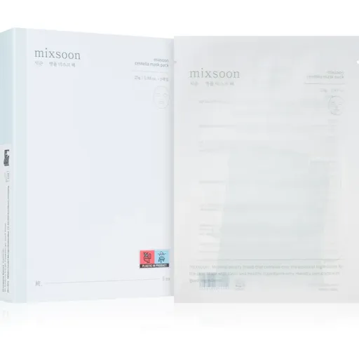 mixsoon Centella upokojujúca plátienková maska pre obnovu kožnej bariéry 5x25 g
