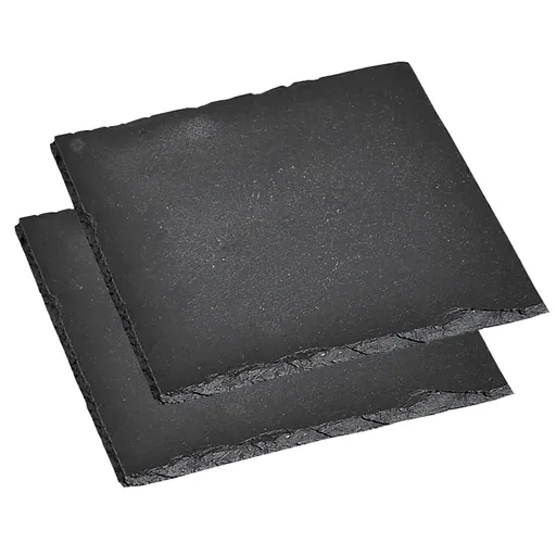 Kesper 38109 Sada servírovacích podnosov bridlica 2 ks, 20 x 20 cm