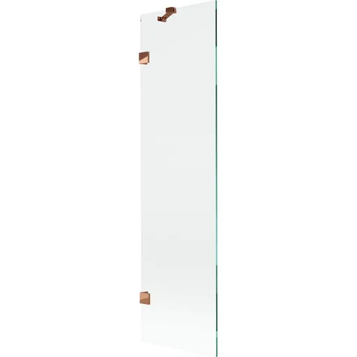 MEXEN/S - Lunar vaňová zástena FIX 50 x 150, transparent, ružové zlato 897-050-000-60-00