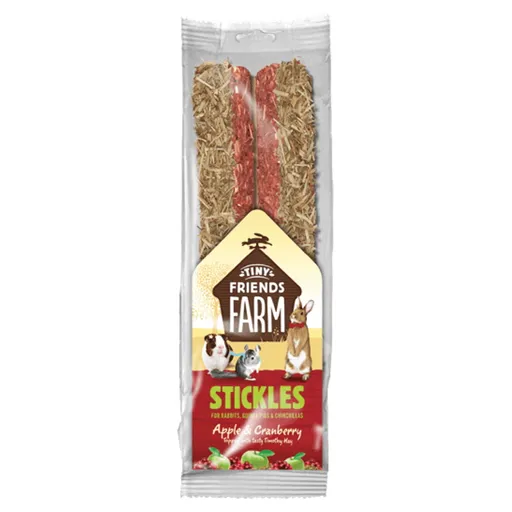 SUPREME Tiny Friends Farm Stickles jablko a brusnice tyčinky 100 g