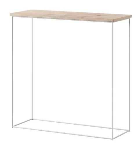 ArtAdrk Príručný stolík MILAN | biele nohy Farba: Dub artisan