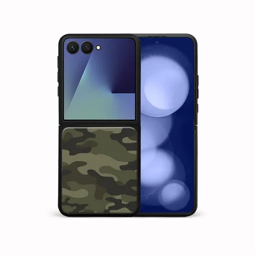 MY ART Ochranný kryt pre Samsung Galaxy Z Flip7 5G GREEN CAMO (235)