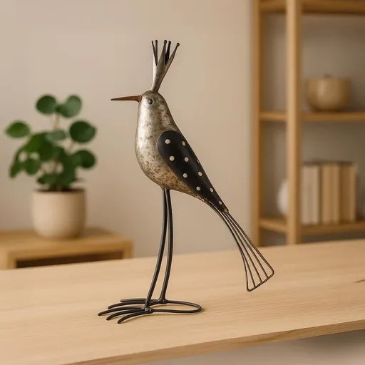 Kovová dekorace Ptačí král